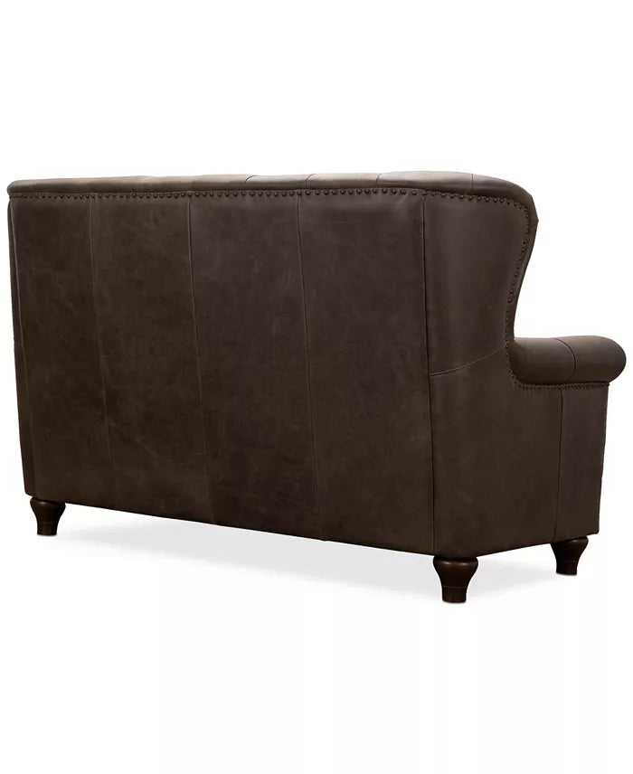Pulaski Charlie Top-Grain Leather Loveseat – Traditional & Contemporary Design