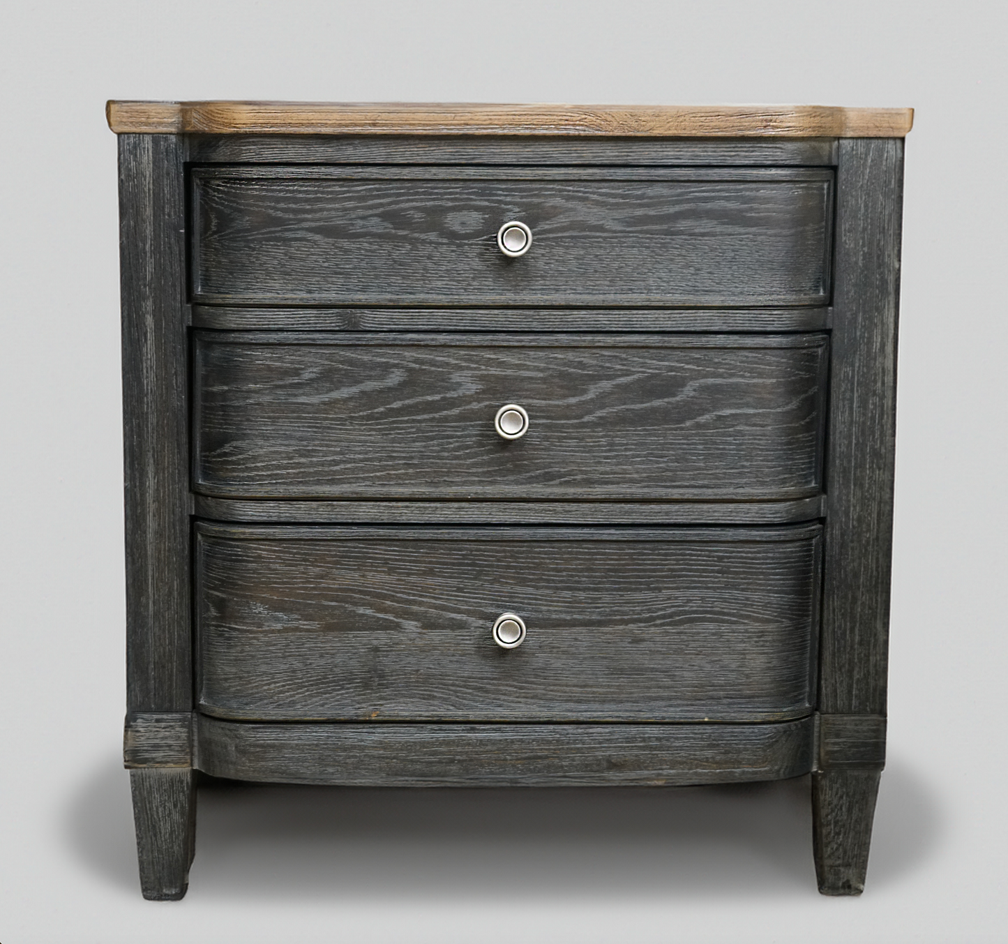 Ardennes Nightstand in Wire-Brushed White Oak by American Drew