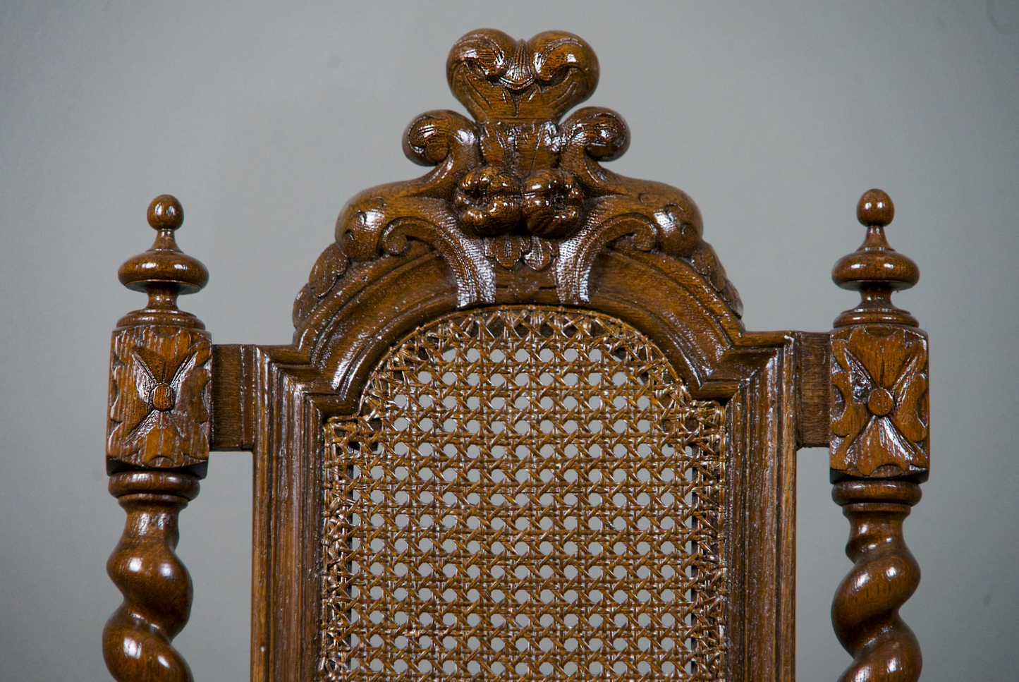 Set of 10 Antique Victorian Barley Twist Heavily Carved Oak Chairs – Price per Chair