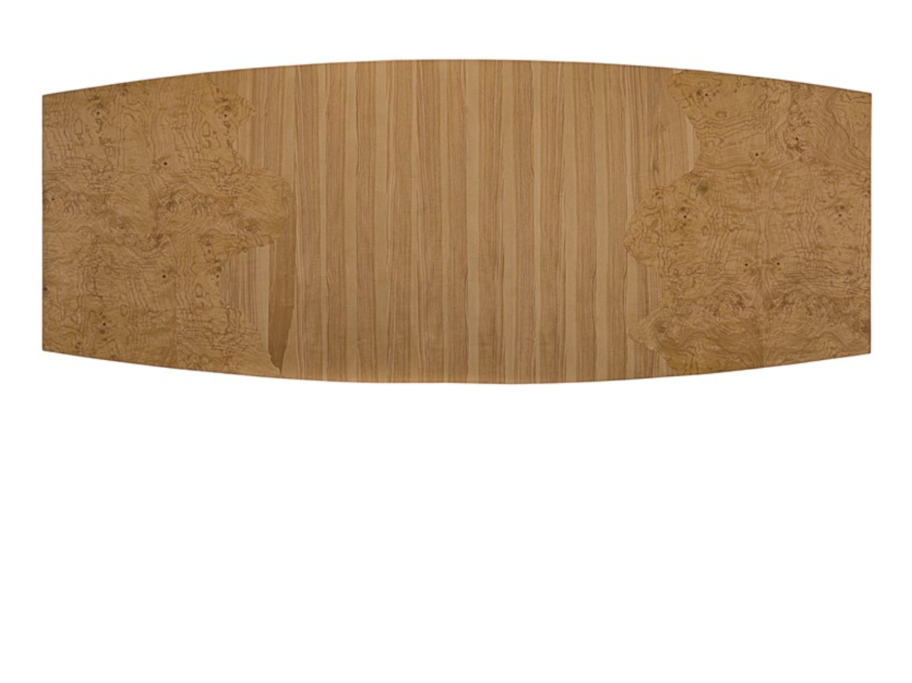 120" Dining Table with Olive Ash Burl and Longwood Top – Luxe Showroom Sample