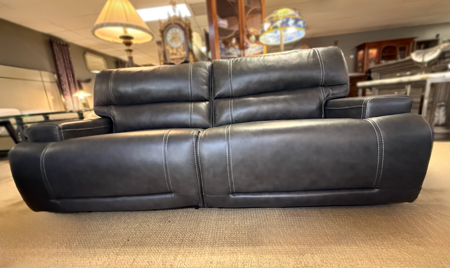 Genuine Leather Recliner Set | Sofa + Loveseat + Chair – Floor Sample