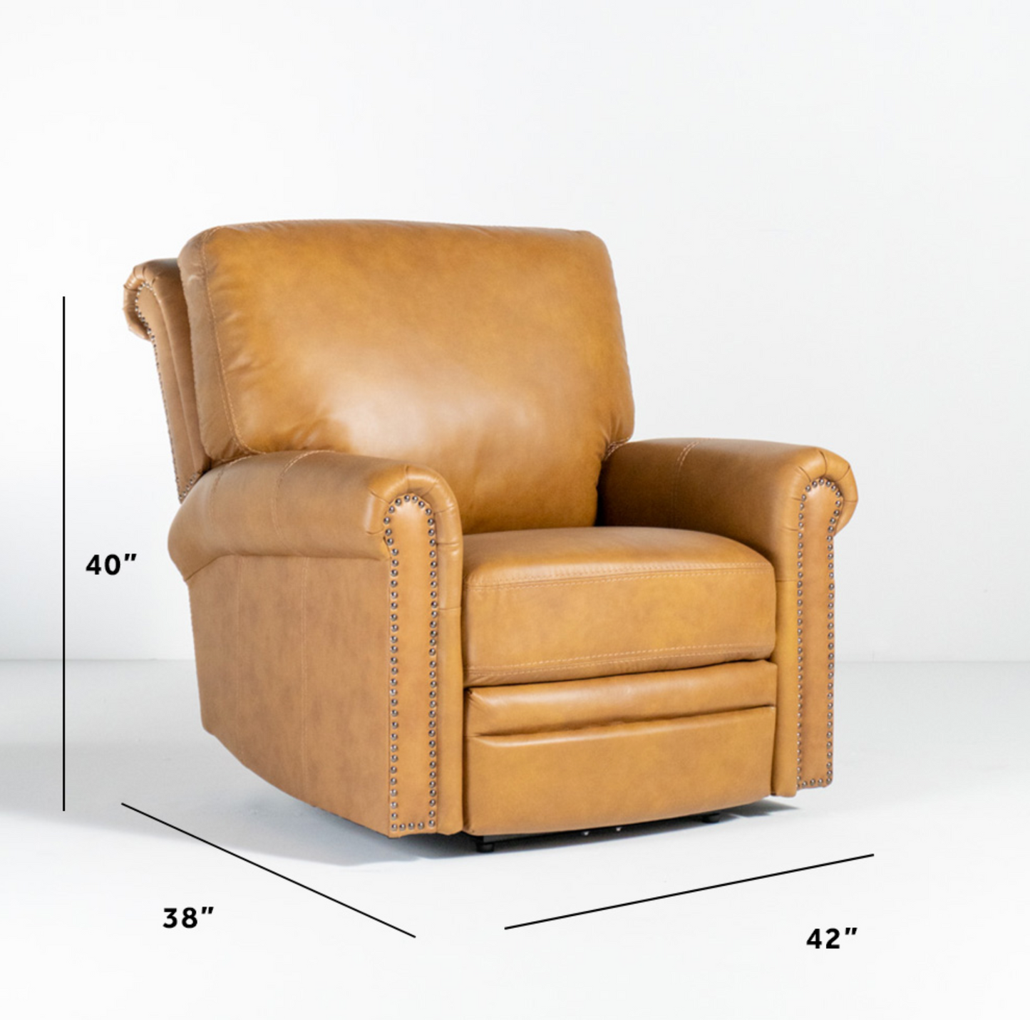 Pulaski 3-Piece Genuine Leather Power Recliner Set – Sofa, Loveseat & Chair