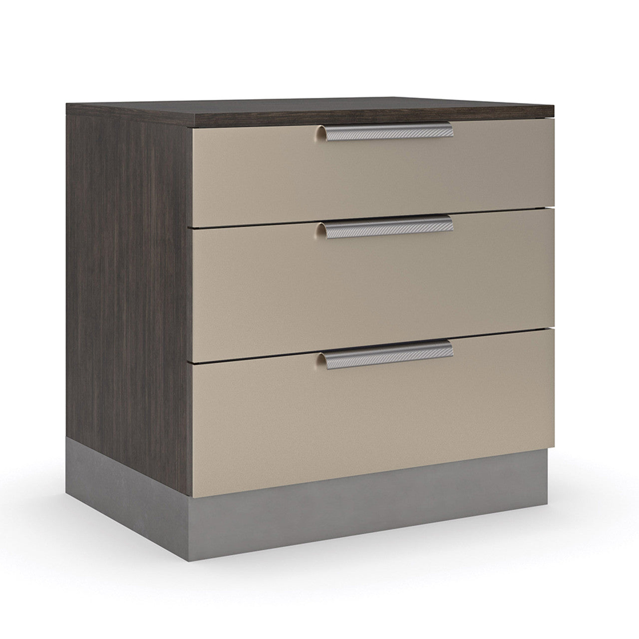 Caracole La Moda 3-Drawer Nightstand with USB Ports