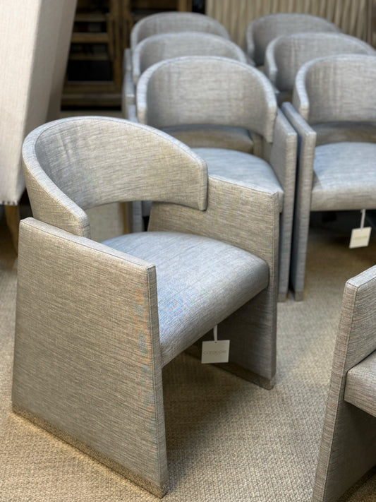 Caracole “Polish Off” Upholstered Dining Chairs – Set of 8 | Showroom Sample