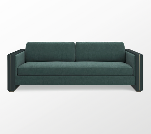 Gelee Green Designer Sofa – Sculptural Modern Fabric Sofa