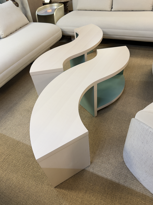 Modern Sculptural Coffee Table Set – Organic Designer Cocktail Tables