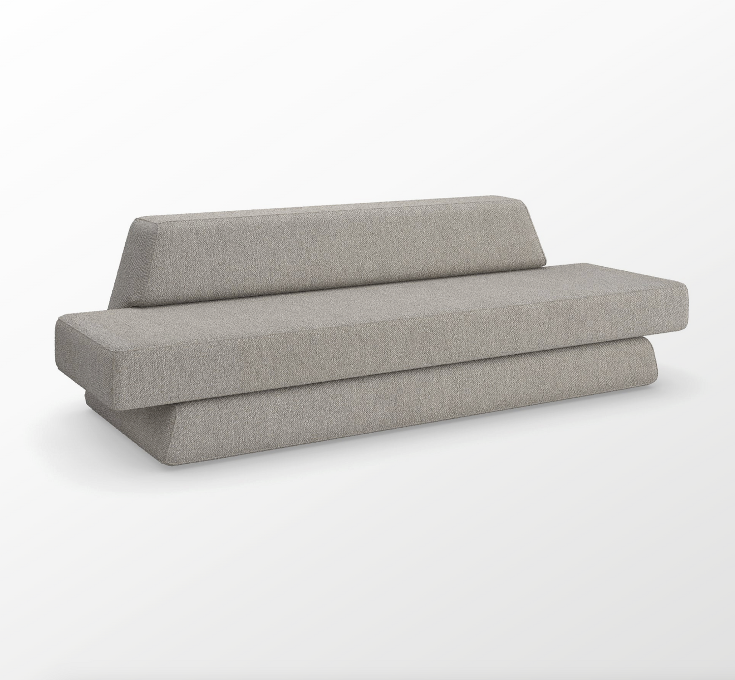 Designer Modern Bouclé Sofa – Sculptural Contemporary Upholstery (Showroom Display)