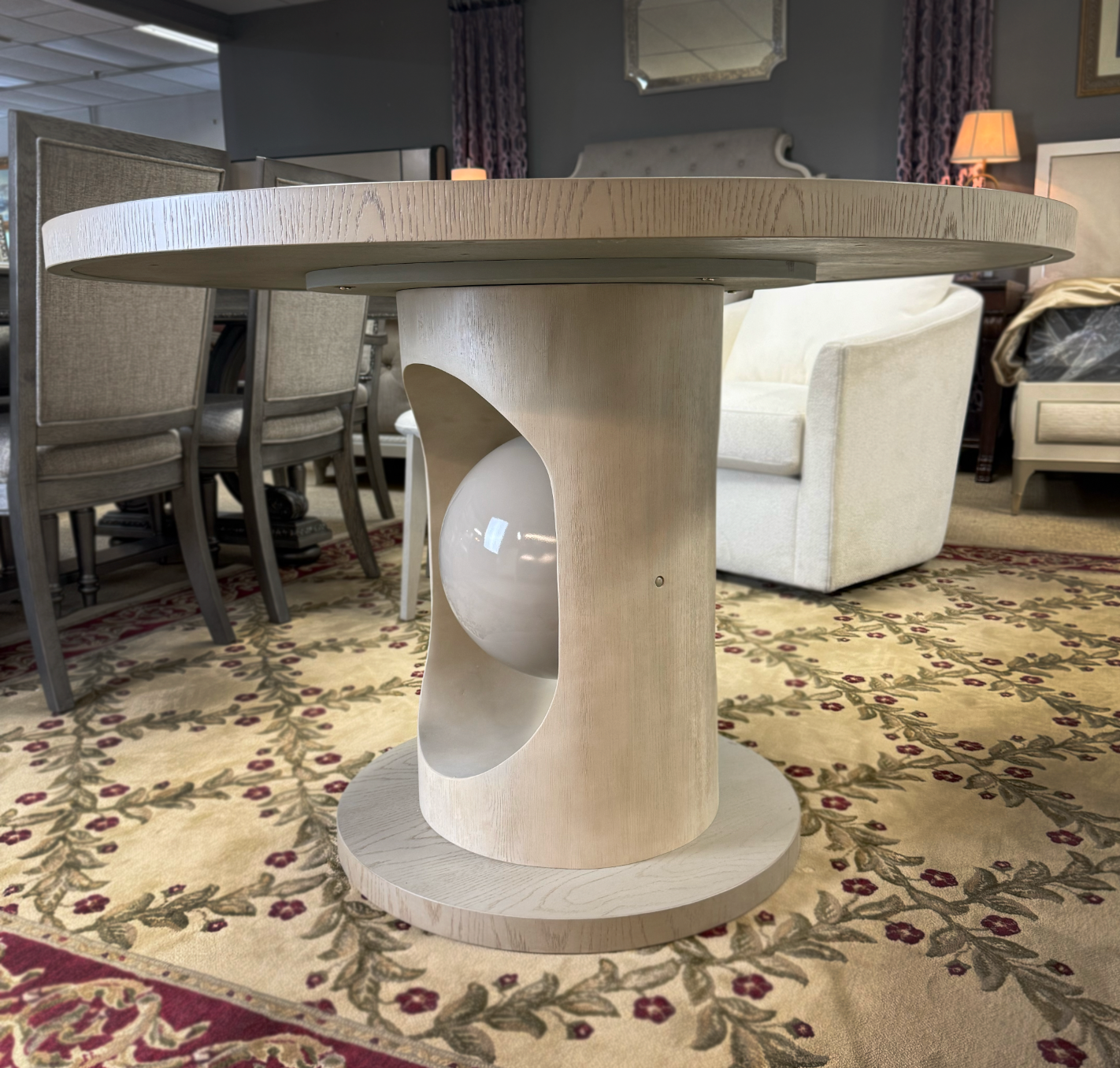 Pearl Designer Dining Table – Modern Casual Dining Collection ( Showroom Sample )