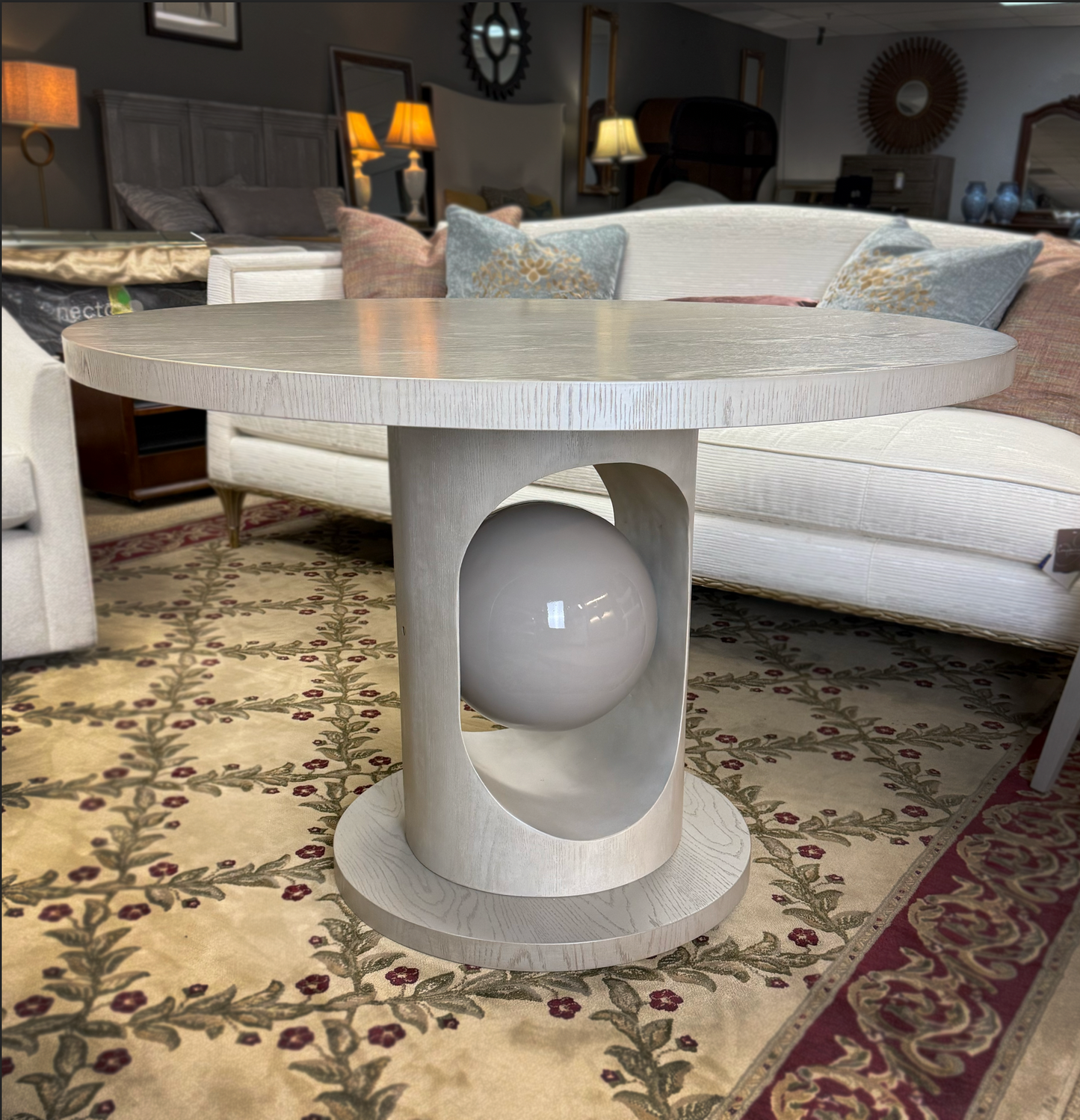 Pearl Designer Dining Table – Modern Casual Dining Collection ( Showroom Sample )