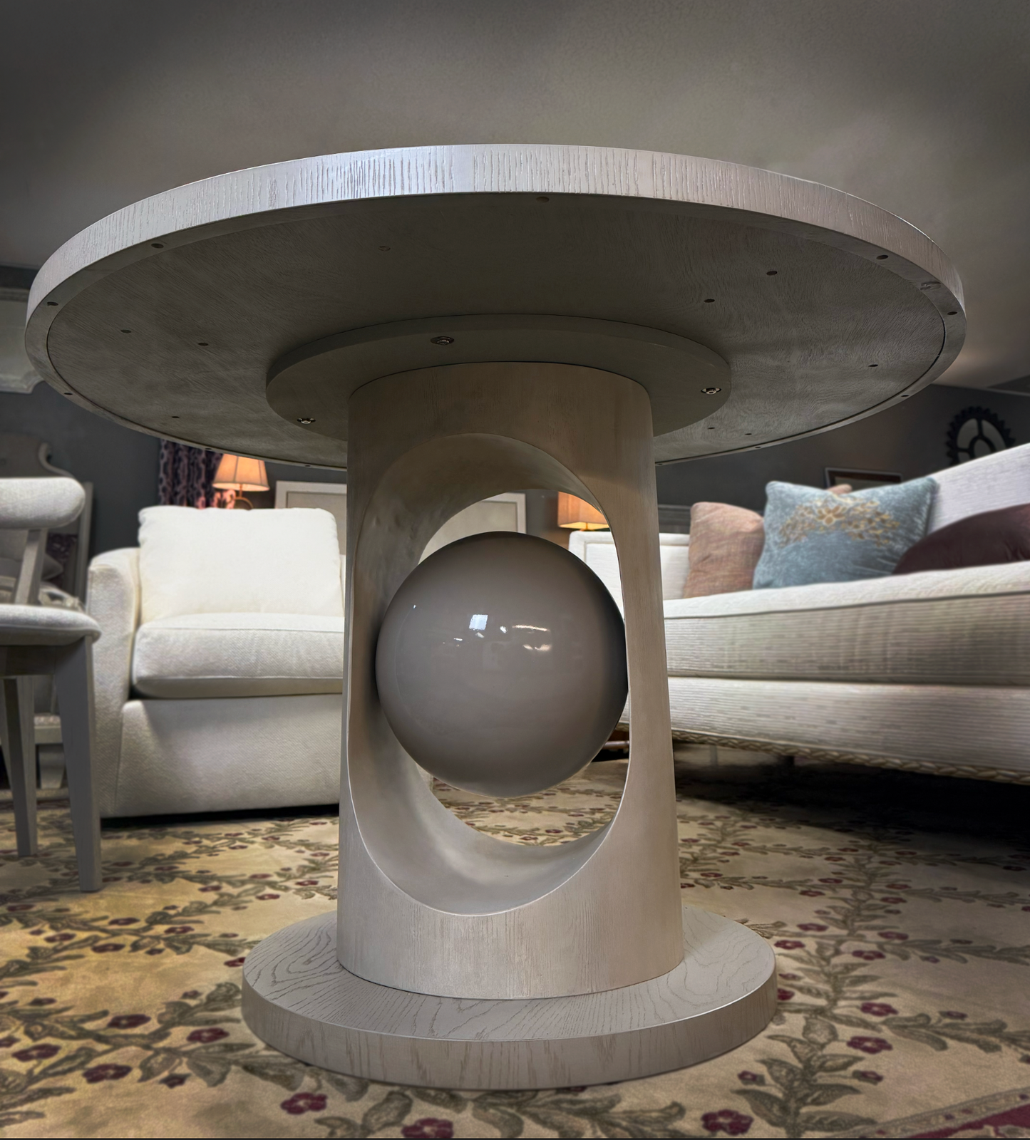 Pearl Designer Dining Table – Modern Casual Dining Collection ( Showroom Sample )