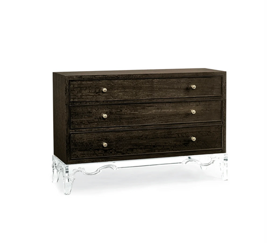 Luxury Black Chest with Acrylic Base – Showroom Sample